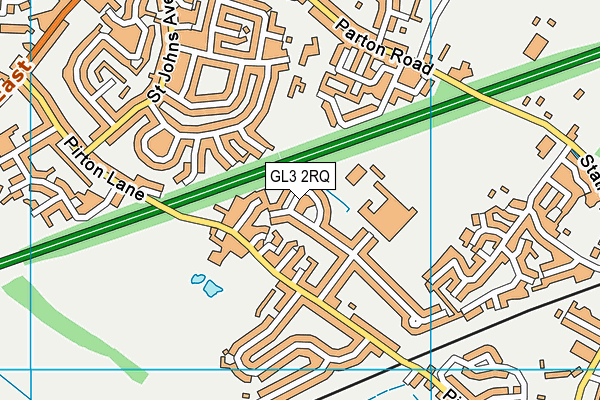 GL3 2RQ map - OS VectorMap District (Ordnance Survey)