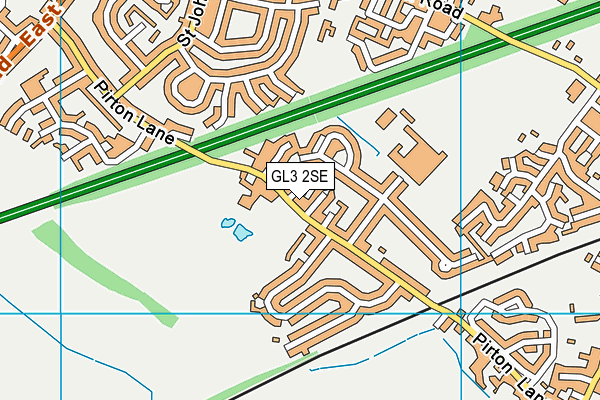 GL3 2SE map - OS VectorMap District (Ordnance Survey)