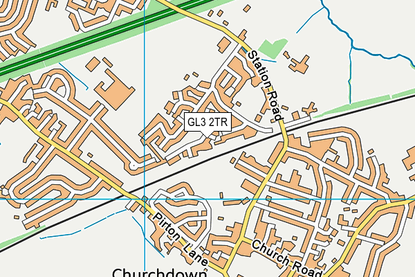 GL3 2TR map - OS VectorMap District (Ordnance Survey)