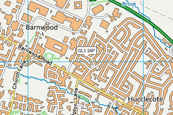 GL3 3AP map - OS VectorMap District (Ordnance Survey)