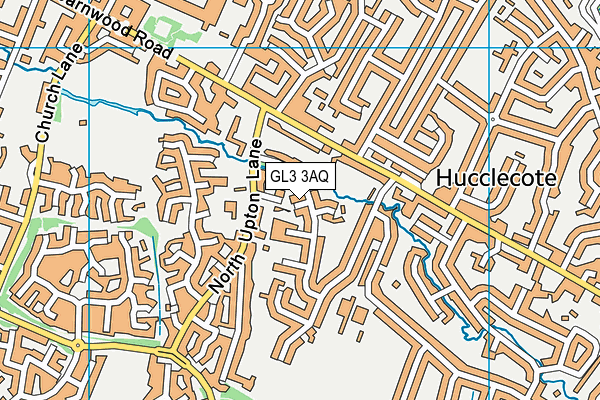 GL3 3AQ map - OS VectorMap District (Ordnance Survey)