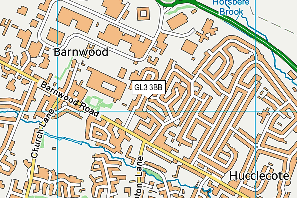 GL3 3BB map - OS VectorMap District (Ordnance Survey)