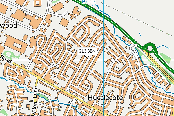 GL3 3BN map - OS VectorMap District (Ordnance Survey)