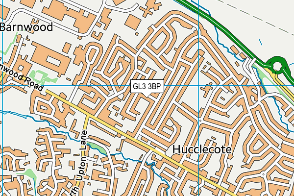 GL3 3BP map - OS VectorMap District (Ordnance Survey)