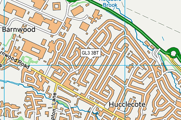 GL3 3BT map - OS VectorMap District (Ordnance Survey)
