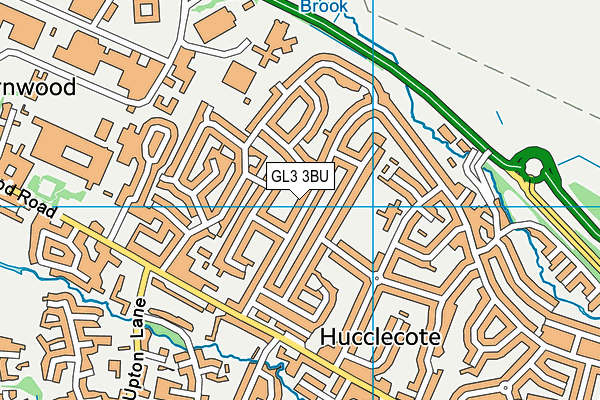 GL3 3BU map - OS VectorMap District (Ordnance Survey)