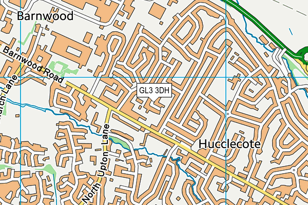 GL3 3DH map - OS VectorMap District (Ordnance Survey)