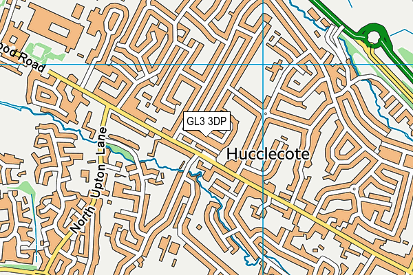 GL3 3DP map - OS VectorMap District (Ordnance Survey)