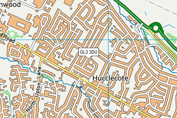 GL3 3DU map - OS VectorMap District (Ordnance Survey)