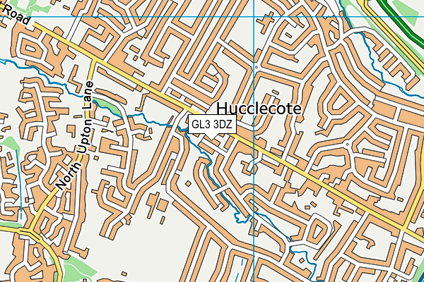 GL3 3DZ map - OS VectorMap District (Ordnance Survey)
