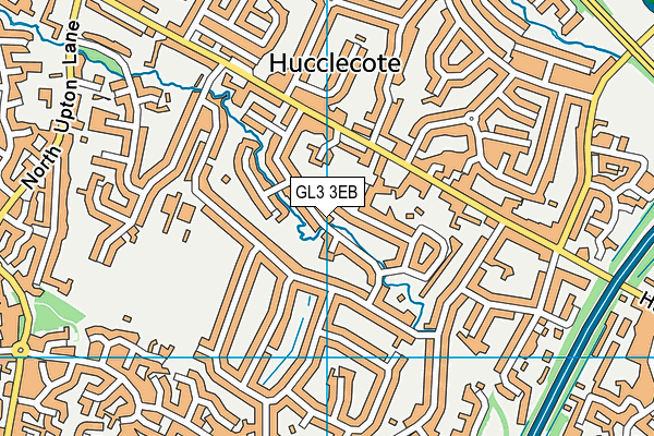 GL3 3EB map - OS VectorMap District (Ordnance Survey)
