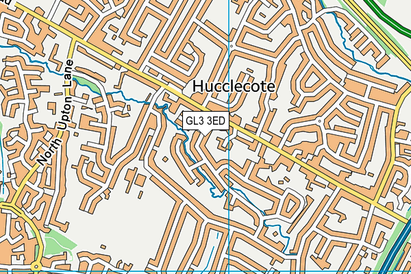 GL3 3ED map - OS VectorMap District (Ordnance Survey)