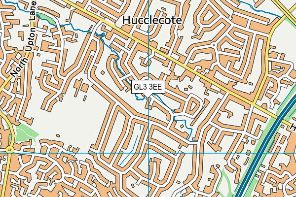 GL3 3EE map - OS VectorMap District (Ordnance Survey)