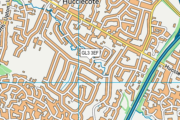 GL3 3EF map - OS VectorMap District (Ordnance Survey)