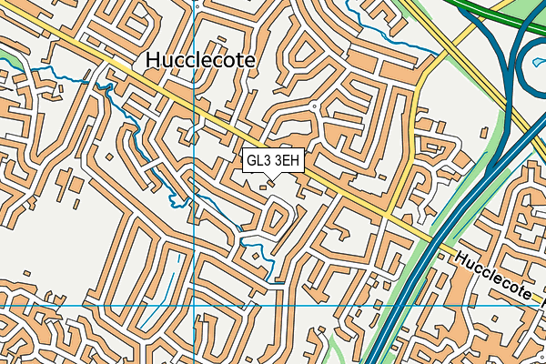 GL3 3EH map - OS VectorMap District (Ordnance Survey)