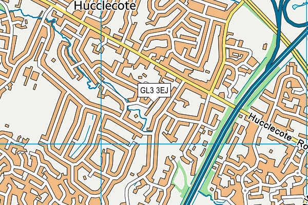 GL3 3EJ map - OS VectorMap District (Ordnance Survey)