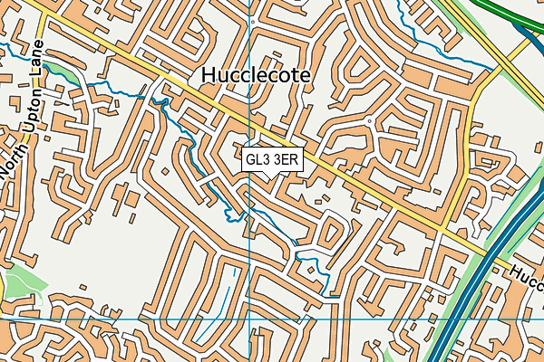 GL3 3ER map - OS VectorMap District (Ordnance Survey)