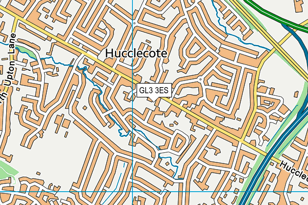 GL3 3ES map - OS VectorMap District (Ordnance Survey)