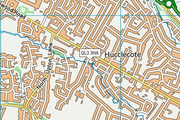 GL3 3HA map - OS VectorMap District (Ordnance Survey)