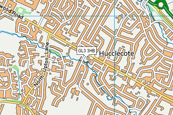 GL3 3HB map - OS VectorMap District (Ordnance Survey)