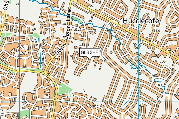 GL3 3HF map - OS VectorMap District (Ordnance Survey)