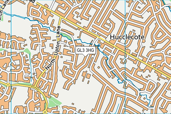 GL3 3HG map - OS VectorMap District (Ordnance Survey)