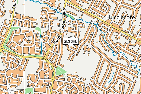 GL3 3HL map - OS VectorMap District (Ordnance Survey)