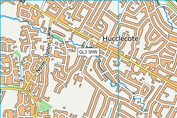 GL3 3HW map - OS VectorMap District (Ordnance Survey)