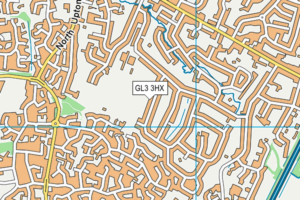 GL3 3HX map - OS VectorMap District (Ordnance Survey)