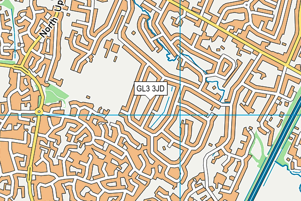 GL3 3JD map - OS VectorMap District (Ordnance Survey)