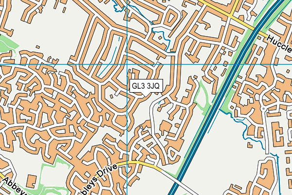 GL3 3JQ map - OS VectorMap District (Ordnance Survey)