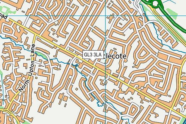 GL3 3LA map - OS VectorMap District (Ordnance Survey)