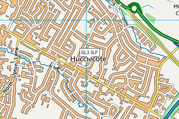 GL3 3LF map - OS VectorMap District (Ordnance Survey)