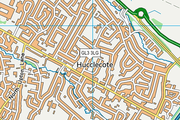 GL3 3LG map - OS VectorMap District (Ordnance Survey)