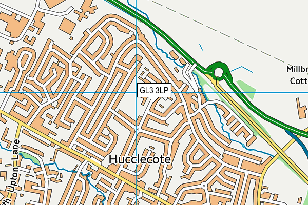 GL3 3LP map - OS VectorMap District (Ordnance Survey)