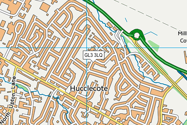 GL3 3LQ map - OS VectorMap District (Ordnance Survey)