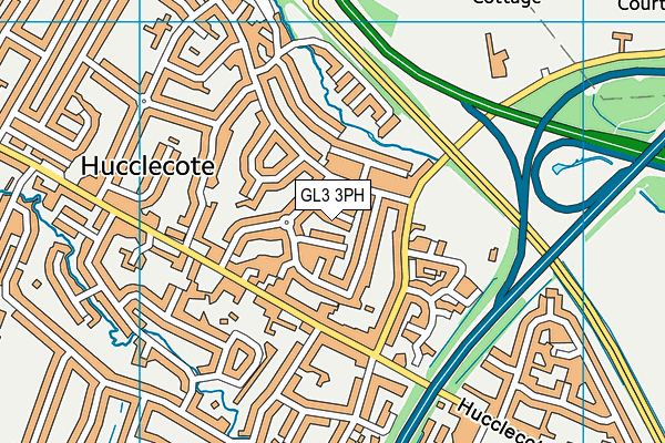 GL3 3PH map - OS VectorMap District (Ordnance Survey)