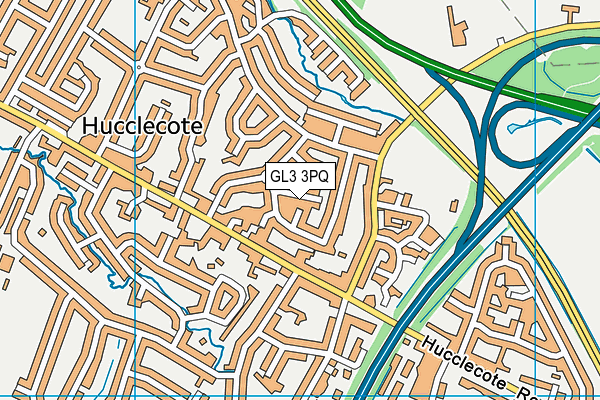 GL3 3PQ map - OS VectorMap District (Ordnance Survey)