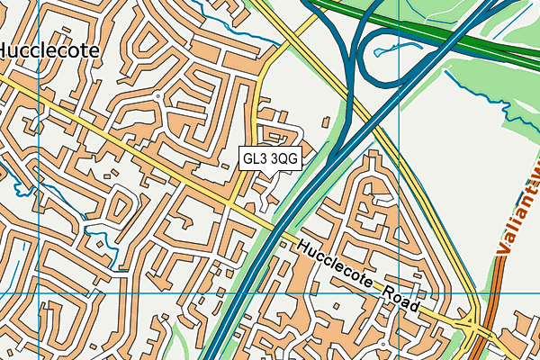 GL3 3QG map - OS VectorMap District (Ordnance Survey)