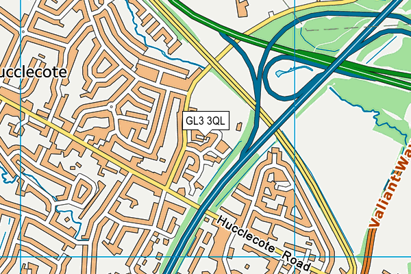 GL3 3QL map - OS VectorMap District (Ordnance Survey)