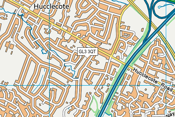 GL3 3QT map - OS VectorMap District (Ordnance Survey)