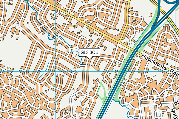 GL3 3QU map - OS VectorMap District (Ordnance Survey)