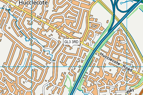 GL3 3RD map - OS VectorMap District (Ordnance Survey)