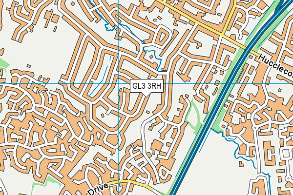 GL3 3RH map - OS VectorMap District (Ordnance Survey)