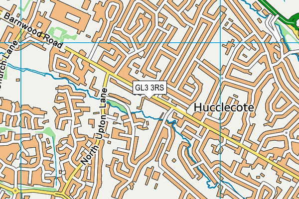 GL3 3RS map - OS VectorMap District (Ordnance Survey)