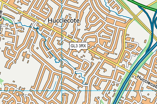 GL3 3RX map - OS VectorMap District (Ordnance Survey)