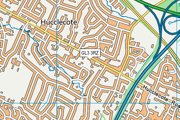 GL3 3RZ map - OS VectorMap District (Ordnance Survey)