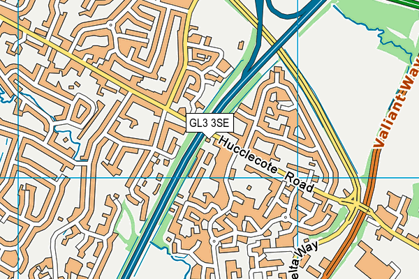 GL3 3SE map - OS VectorMap District (Ordnance Survey)
