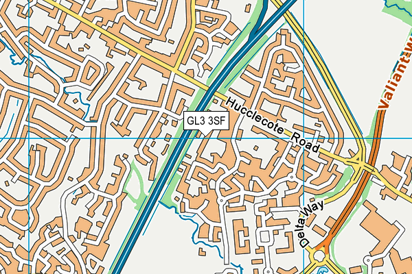 GL3 3SF map - OS VectorMap District (Ordnance Survey)