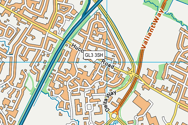 GL3 3SH map - OS VectorMap District (Ordnance Survey)